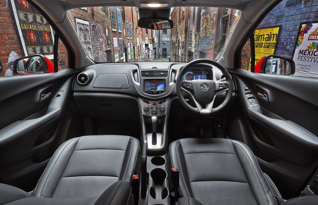Inside the Holden Trax. Inside the Holden Trax.